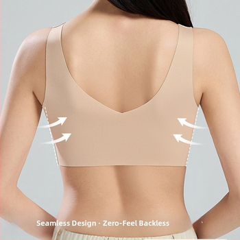 Bešivni ženski grudnjak, jednodelni, push-up oblikovanje, prednje kopčanje, košarice 3/4