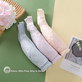 Sutien za dojenje velikih grudi, najlonska tkanina; tanke oblikovane košarice; fiksni naramenice; stražnje zatvaranje s četiri reda kukica; funkcija dojenja.