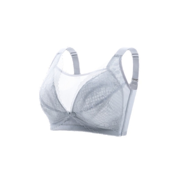 Sutien za dojenje velikih grudi, najlonska tkanina; tanke oblikovane košarice; fiksni naramenice; stražnje zatvaranje s četiri reda kukica; funkcija dojenja.