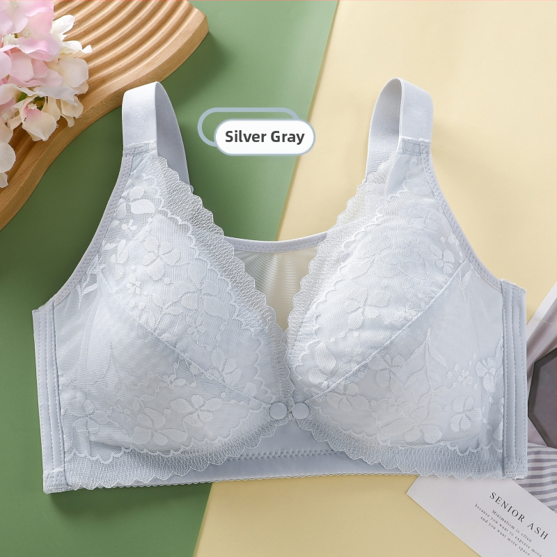 Sutien za dojenje velikih grudi, najlonska tkanina; tanke oblikovane košarice; fiksni naramenice; stražnje zatvaranje s četiri reda kukica; funkcija dojenja.