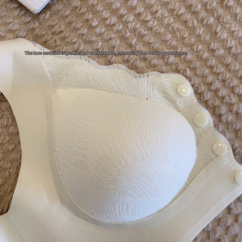 Dojenje grudnjak s prednjim kopčanjem, stil prsluka, tanke oblikovane šalice, najlon tkanina, prozračna podrška