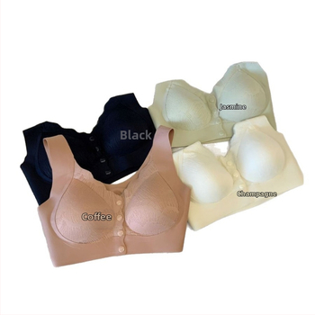 Dojenje grudnjak s prednjim kopčanjem, stil prsluka, tanke oblikovane šalice, najlon tkanina, prozračna podrška