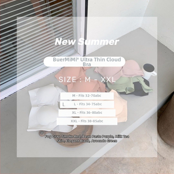 Bežični latex grudnjak za žene – ultra-tanki rashladni materijal oblaka leda, 3/4 košarica s tankim oblikovanim košaricama, fiksne dvostruke naramenice, za spavanje i sport