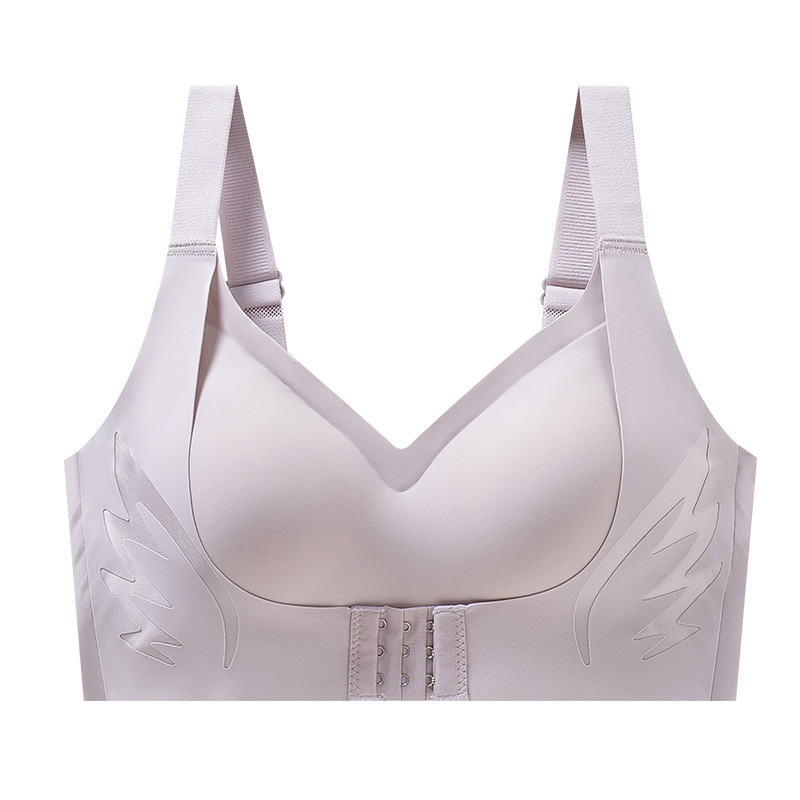 Sutien s prednjim zatvaračem za velike grudi – podizanje, skupljanje, protiv opuštanja; najlon tkanina, pune čašice, tanke oblikovane čašice, fiksne dvostruke naramenice, stražnje četiri reda kopči
