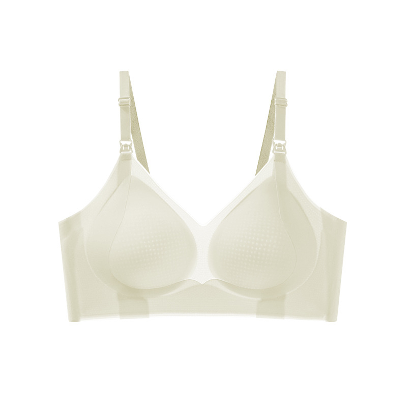 Szoptatós melltartó – antibakteriális nejlon anyag, acélgyűrű nélkül, anti-sagging, hátul négy sor kapoccsal, lélegző
