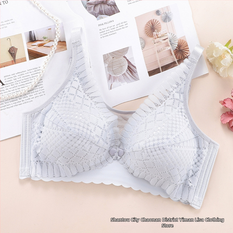 Σουτιέν θηλασμού με δαντέλα, μεγάλο μέγεθος, λεπτές κάψες, χωρίς σύρμα, πίσω με τέσσερις σειρές αγκράφες, σταθεροί διπλοί ιμάντες