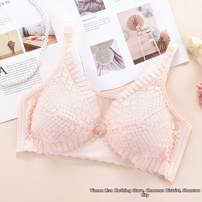 Σουτιέν θηλασμού με δαντέλα, μεγάλο μέγεθος, λεπτές κάψες, χωρίς σύρμα, πίσω με τέσσερις σειρές αγκράφες, σταθεροί διπλοί ιμάντες