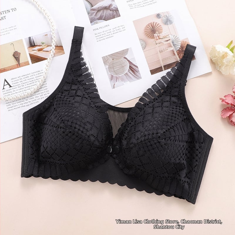 Σουτιέν θηλασμού με δαντέλα, μεγάλο μέγεθος, λεπτές κάψες, χωρίς σύρμα, πίσω με τέσσερις σειρές αγκράφες, σταθεροί διπλοί ιμάντες