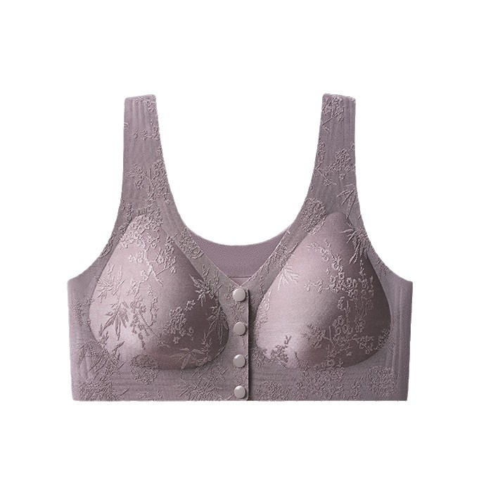 Sutien matern cu închidere frontală, stil vestă, 3/4 Cup, Cupă cu formă medie, Material nylon