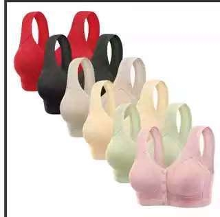 Najlon grudnjak-vest bez žice, prednje kopče, 3/4 košarica, tanak i udoban za žene srednje dobi