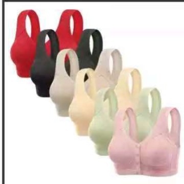 Najlon grudnjak-vest bez žice, prednje kopče, 3/4 košarica, tanak i udoban za žene srednje dobi