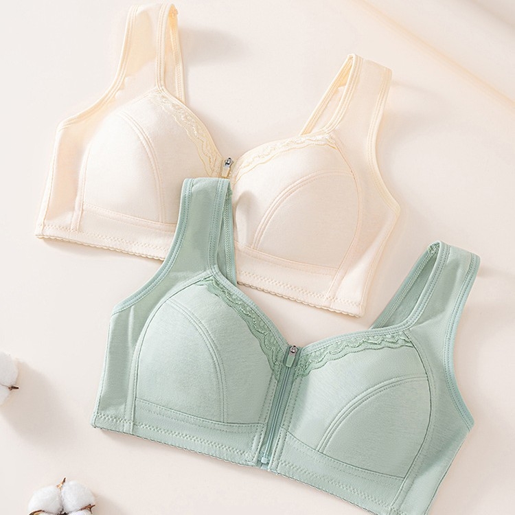 Sutien tip vest cu cupe subțiri din nylon, material principal poliester 80–90%, închidere fără nasturi, bretele duble fixe, respirabil și absorbant de transpirație.