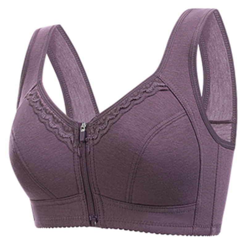 Sutien tip vest cu cupe subțiri din nylon, material principal poliester 80–90%, închidere fără nasturi, bretele duble fixe, respirabil și absorbant de transpirație.