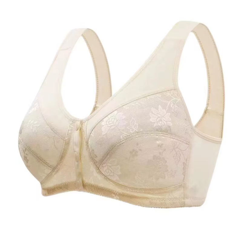 Bidanzi 271 Grudnjak za dojenje s prednjim zatvaranjem, prozračni najlon žakard, podstava od pamuka, puna košarica, bez žica