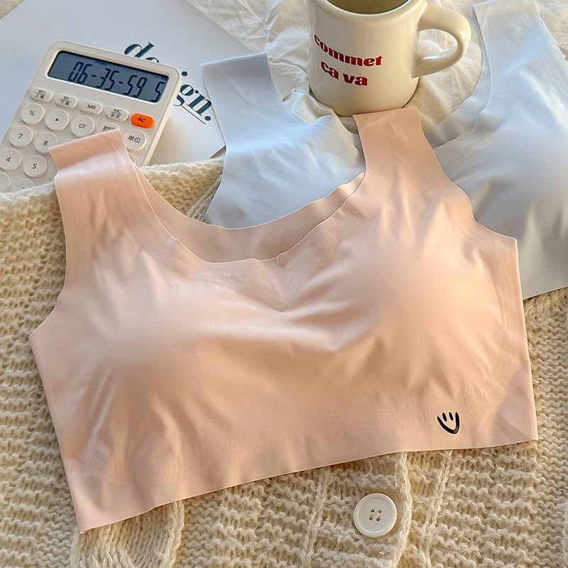 Ice Silk bezšavnu grudnjaku u stilu veste za žene, prozračna ljetna udobnost, šalice 1/4 s tankim oblikovanjem i podstavom od sendvič pamuka, podstava poliester 30–50%, bez metalnih okova, fiksni dvostruki remeni