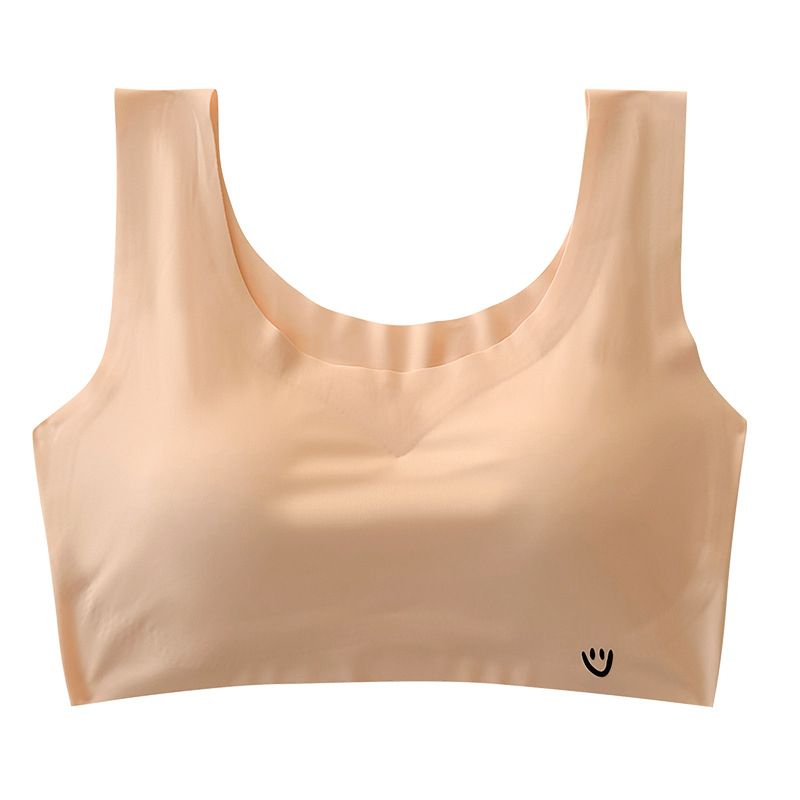 Ice Silk bezšavnu grudnjaku u stilu veste za žene, prozračna ljetna udobnost, šalice 1/4 s tankim oblikovanjem i podstavom od sendvič pamuka, podstava poliester 30–50%, bez metalnih okova, fiksni dvostruki remeni