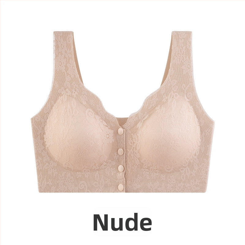 Bustier în stil vestă, închidere frontală, fără sârmă, cupă completă, cupă turnată subțire, bretele fixe în dublu