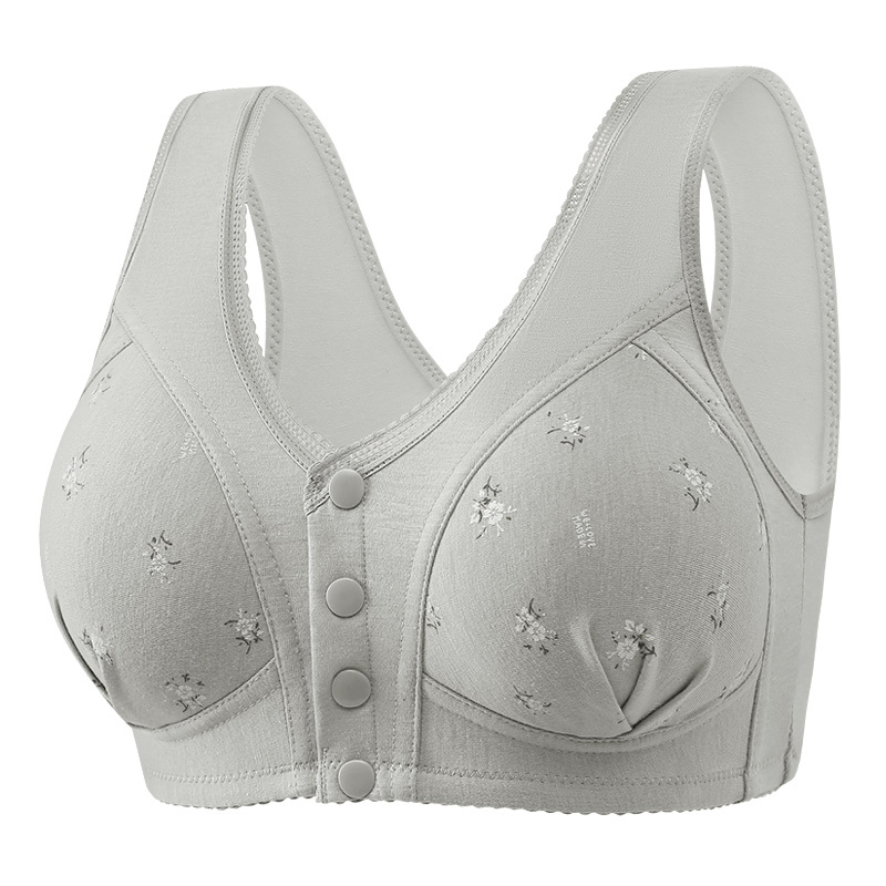 Bez kostiju grudnjak od najlona, 3/4 košarice, tanke oblikovane košarice, konturirajući prijem, prednji zatvarač