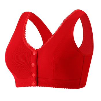 Bez žice grudnjak s punim košaricama, prednje zatvaranje, tanke oblikovane košarice, prozračna viskoza s podstavom od 100% pamuka