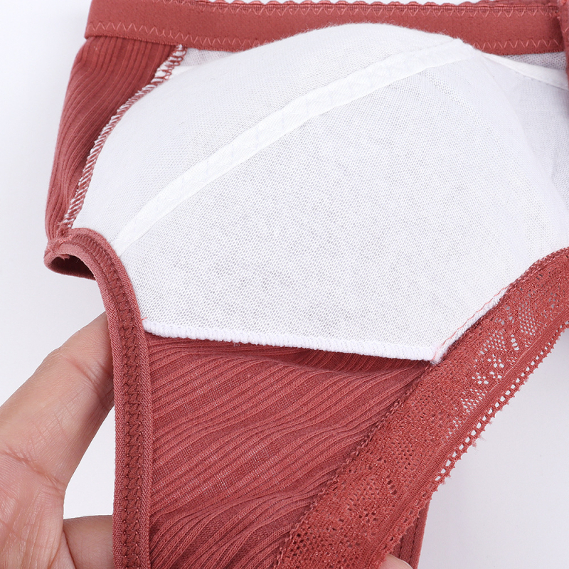 Дамски сутиен без телчета, памук, предно закопчаване, стил жилетка, за средна възраст 40–60 г