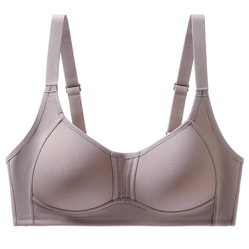 Bezrabotni sportski grudnjak, bez žice, prozračan pamuk-miješavina, lagan i tanak, 3/4 košarice s tankim oblikovanim košaricama, stražnji zatvarač s tri reda kopči, fiksne naramenice