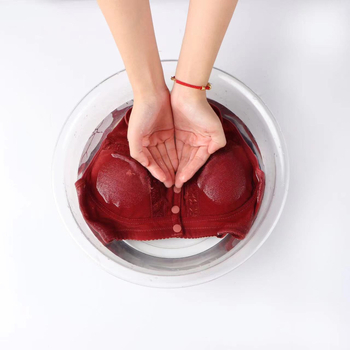 Bežični grudnjak u stilu veste, s čipkom od pamuka, prednje kopčanje, 3/4 košarica