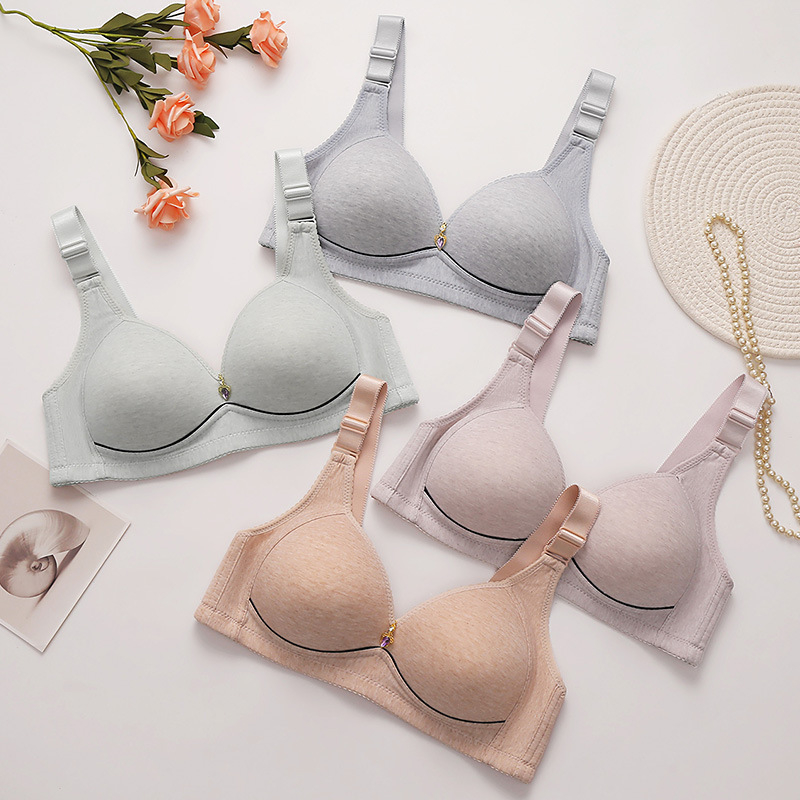 Σουτιέν μεγάλου μεγέθους χωρίς μεταλλικά εξαρτήματα, 3/4 κύπελλο, καλύματα από σπόγγο, πολυεστερικό ύφασμα, σταθερά διπλά ιμάντες, πίσω κούμπωμα με τρεις σειρές