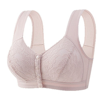 Sutien din bumbac cu cupă completă, închidere frontală și arc subțire