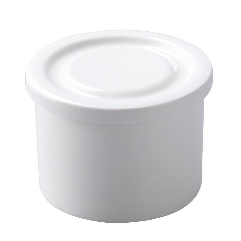 Keraamiline suppikarikas lameda kaanega hotellidele ja restoranidele, kaasaegne minimalistlik stiil, kohandamine saadaval