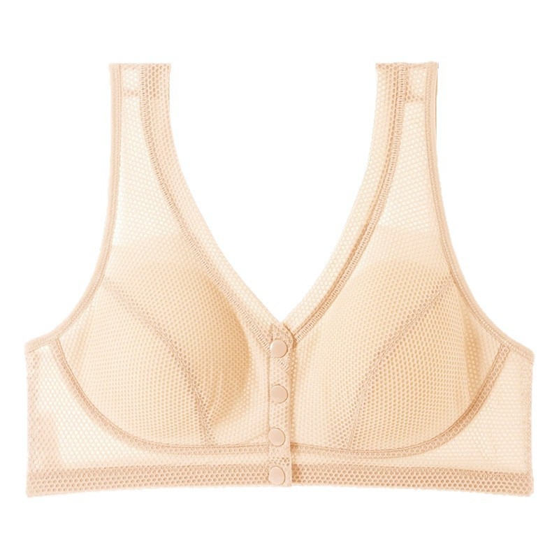 Ice Silk grudnjak s prednjim zatvaranjem, bežični, bezšivni, za veće veličine, lagan ljetni model
