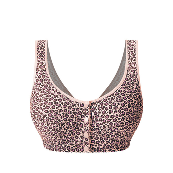 Sutien din bumbac, în stil vestă, închidere frontală, fără sârmă, mărime plus, cupă completă, cupă turnată ultra-subțire, suport spate respirabil