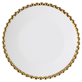 Porcelansko posuđe – okrugli tanjuri i zdjele, nordijski stil, elektroplirano rub, mogućnost prilagodbe