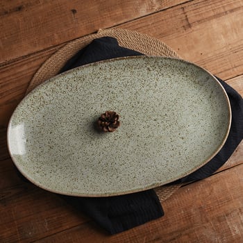 Kakel'i keramikast ovaalsed aurutatud kala taldrikud – kõrge kvaliteediga lauanõud, päritolu Čaozhou, keraamika, täiskasvanutele, kohandamine saadaval