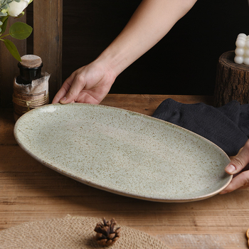 Kakel'i keramikast ovaalsed aurutatud kala taldrikud – kõrge kvaliteediga lauanõud, päritolu Čaozhou, keraamika, täiskasvanutele, kohandamine saadaval