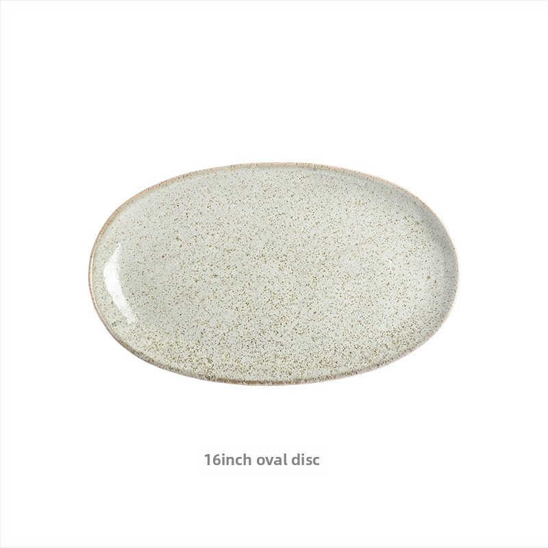 Oválne keramické taniere na dusenú rybu – Kakel, keramika, pôvod Čaozhou, pre dospelých, prispôsobenie k dispozícii