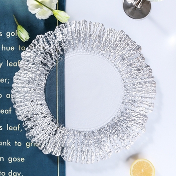 Staklena ploča za voće (Materijal: staklo • Oblik: okrugli • Stil: moderni minimalistički • Brand: Crystal craftsmanship)