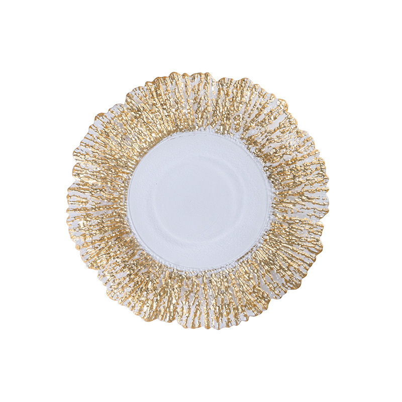 Staklena ploča za voće (Materijal: staklo • Oblik: okrugli • Stil: moderni minimalistički • Brand: Crystal craftsmanship)