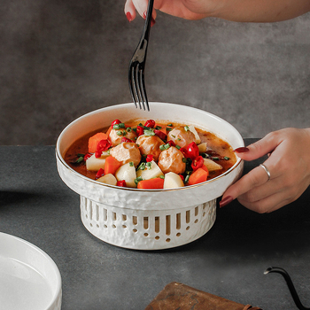 Keraamiline soojendusplaat – nõude komplekt mustriga, kõrge kvaliteediga