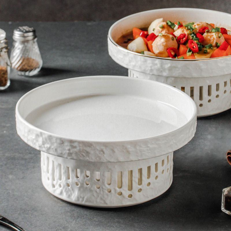 Keraamiline soojendusplaat – nõude komplekt mustriga, kõrge kvaliteediga