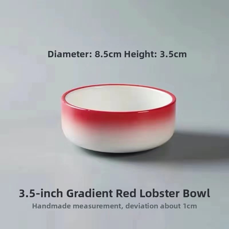 Ring keramikast serveerimisplaat homaarile, käsitöö, kõrgklassiline, kohandatav, sobib hotellide cateringuks