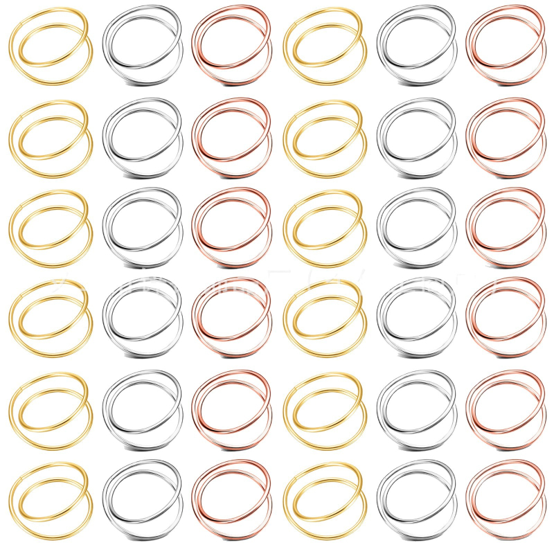 Salvrätiku rõngas — topelt rõngas, tsink-sulam, elektroplaadimine, Lääne stiil