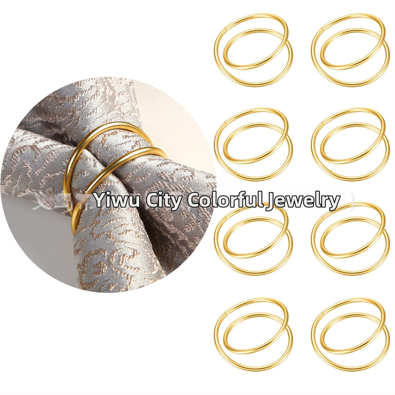 Salvrätiku rõngas — topelt rõngas, tsink-sulam, elektroplaadimine, Lääne stiil