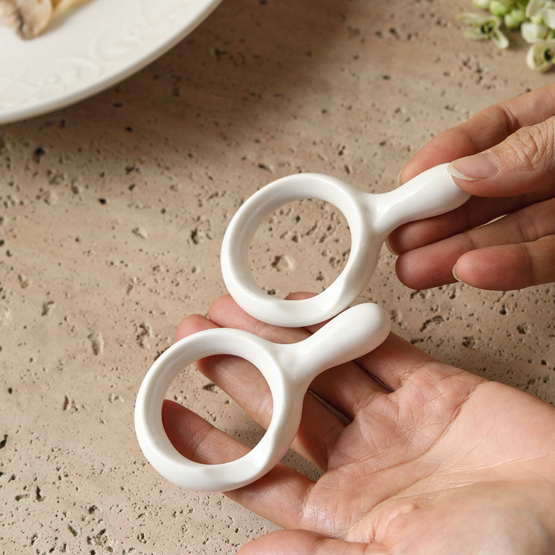 Suport porțelen pentru bețișoare, suport și pernă pentru bețișoare, stil modern minimalist pentru aranjarea mesei la hotel, origine Chaozhou, set din 1 piesă