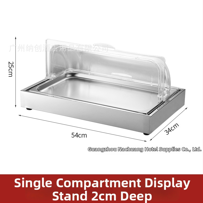 Roostevabast terasest eksponeerimislaud hotellide banketitele — INS stiil, bränd ZHILISHI, mereannide eksponeerimis riiul