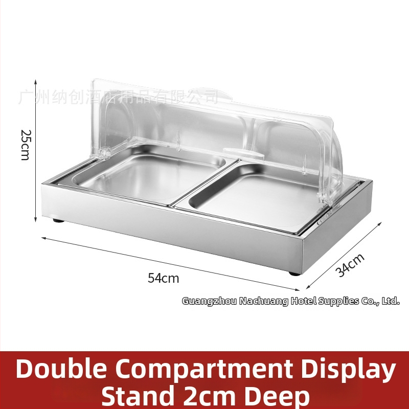 Roostevabast terasest eksponeerimislaud hotellide banketitele — INS stiil, bränd ZHILISHI, mereannide eksponeerimis riiul