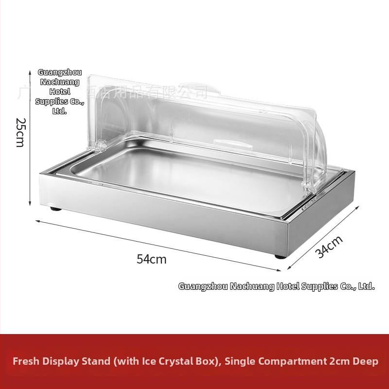Roostevabast terasest eksponeerimislaud hotellide banketitele — INS stiil, bränd ZHILISHI, mereannide eksponeerimis riiul