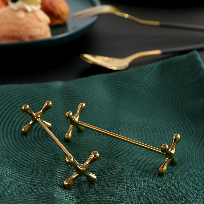 Hotellide metallist söögiriistade hoidja, tsingi sulam, elektroplaaditud pind, kaasaegne minimalistlik disain, E-PALACE bränd, 2-osaline komplekt, kohandamine saadaval