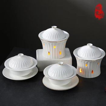 Keraamiline hautamispott küünlaga soojendamiseks - käsitöö, luksuslik lauanõu, sobiv üldiseks kasutamiseks, kohandatav