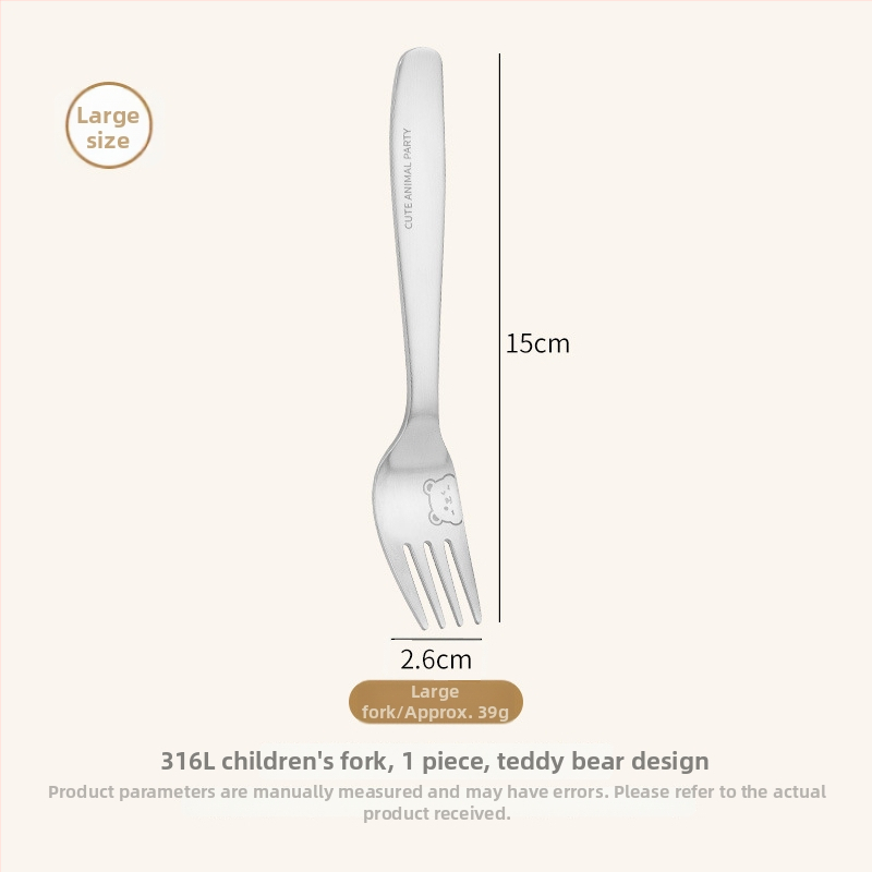 Laste lusikas, roostevabast terasest, panda kujundus, peegeldav viimistlus