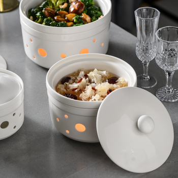 Porcelanski set posuđa, okrugli oblik, kineski stil, jedinstven uzorak